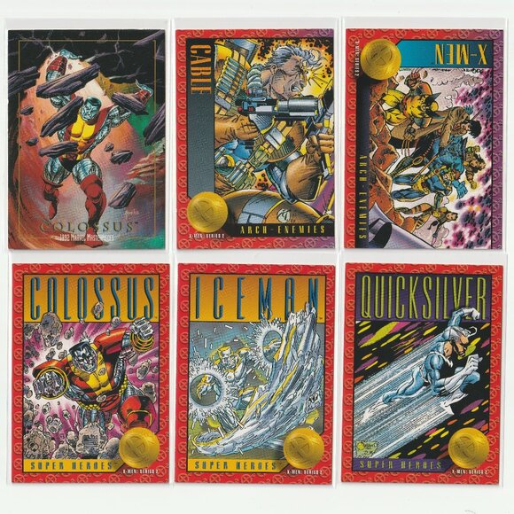 1992-93 X-MEN Vintage Skybox Marvel Cable Colossus Iceman Lot --3FOR$25-- - Picture 1 of 2